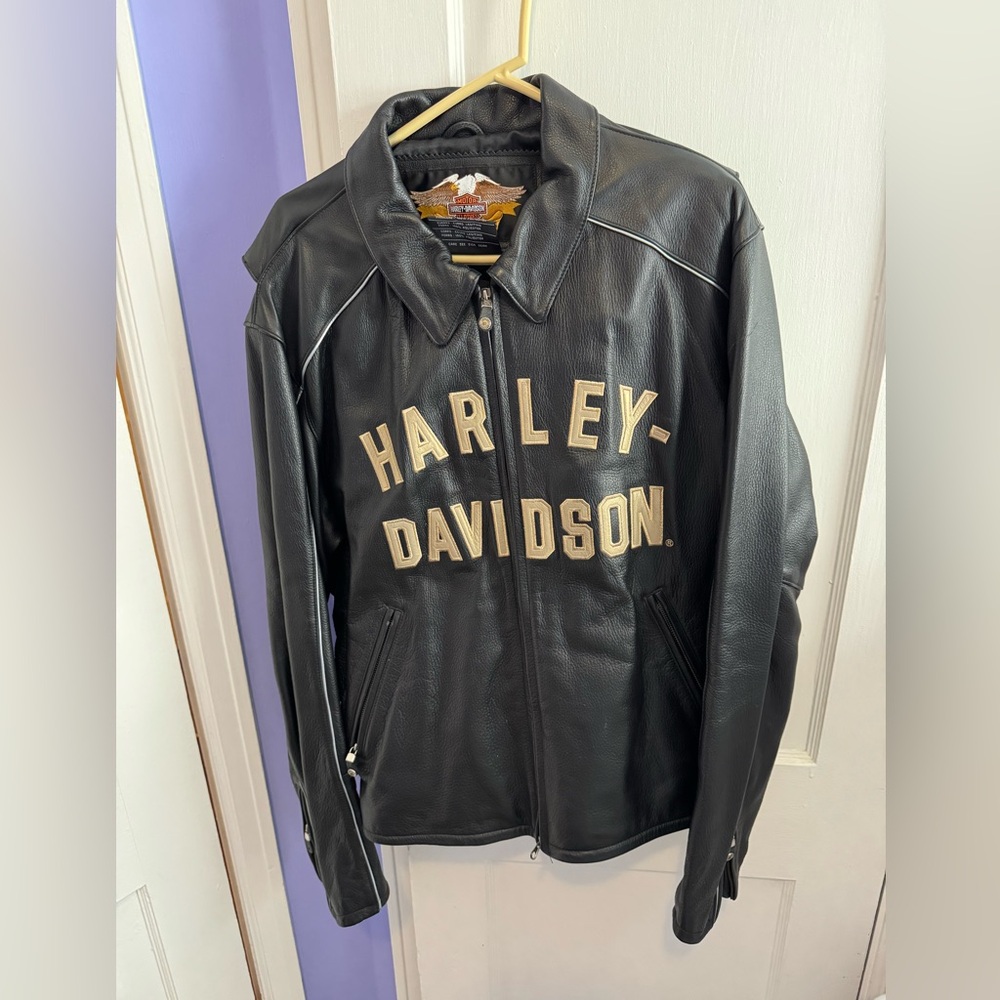 Authentic Harley Davidson Men's 100 Year Leather Jacket 2XL